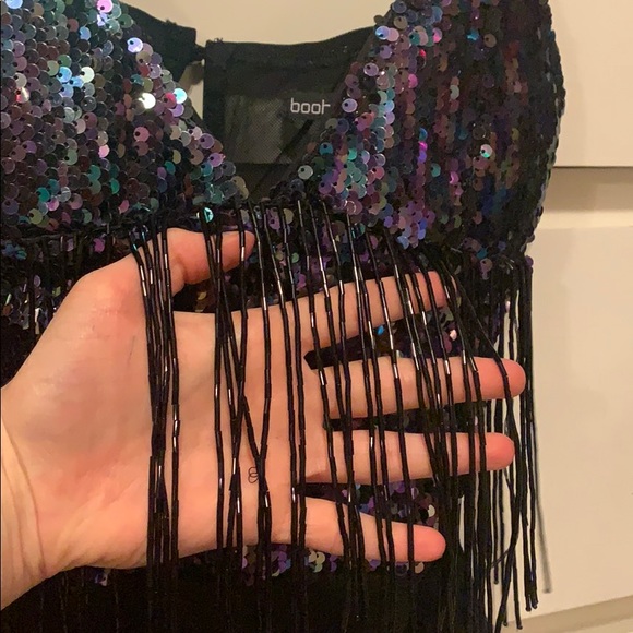 Black sequin bodysuit - Picture 3 of 8